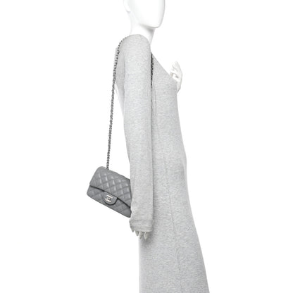 Chanel Caviar Quilted Mini Rectangular Flap Grey 2 of 10