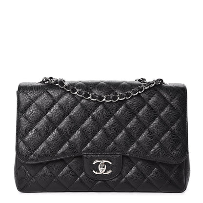 Chanel Caviar Quilted Jumbo Single Flap Black 1 of 11