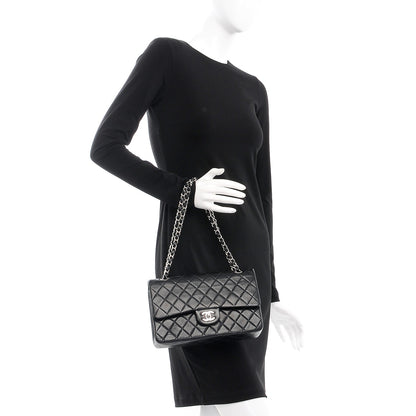 Chanel Lambskin Quilted Medium Double Flap Black 3 of 12