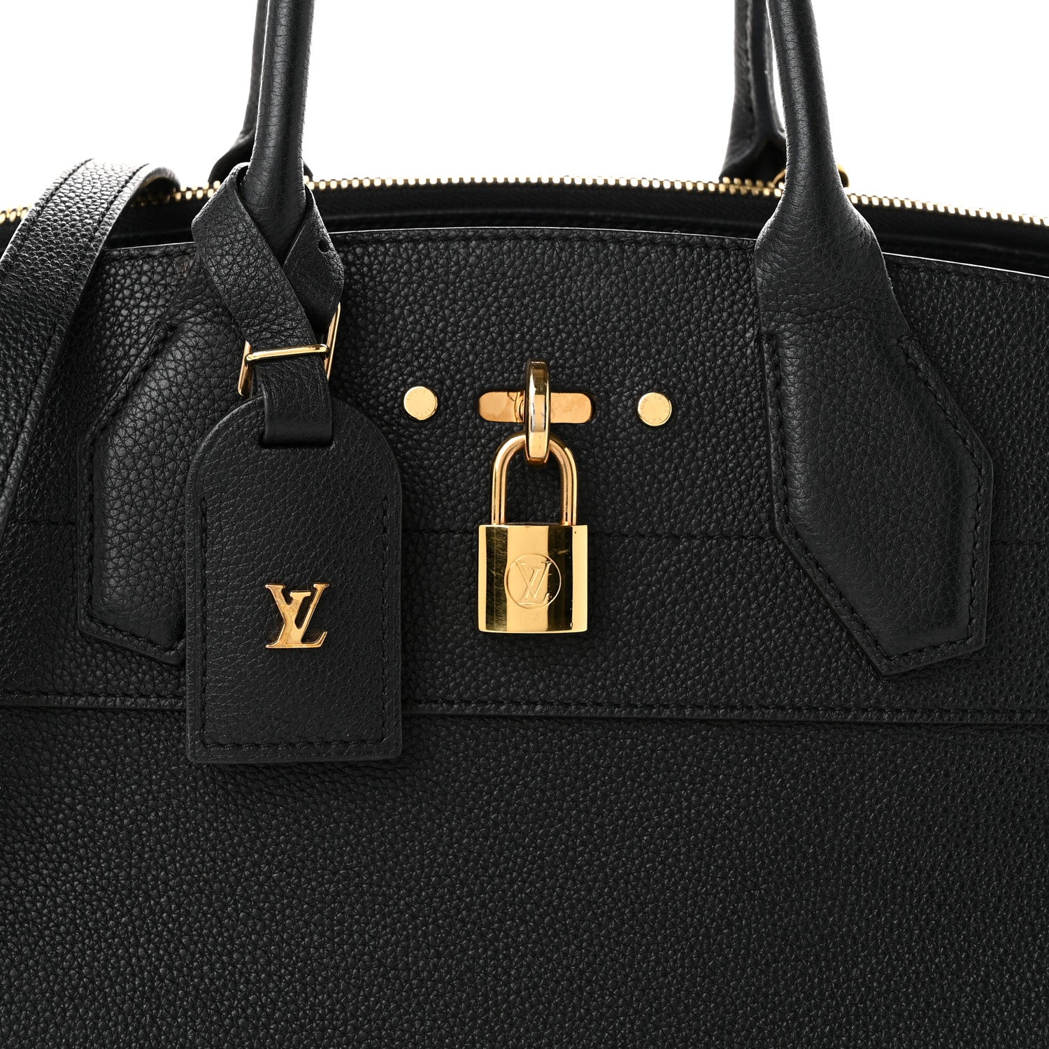 Louis Vuitton Taurillon City Steamer MM Black 7 of 9