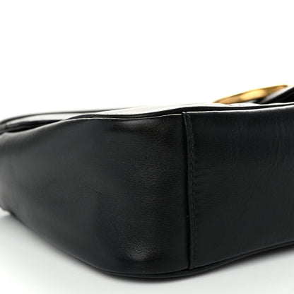 Gucci Calfskin Matelasse Small GG Marmont Shoulder Bag Black 9 of 10