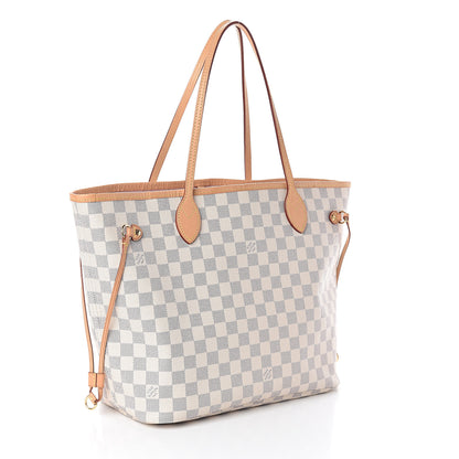 Louis Vuitton Damier Azur Neo Neverfull MM Rose Ballerine 2 of 8