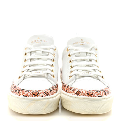 Louis Vuitton Calfskin Monogram Crafty Sneaker 38 White 3 of 9