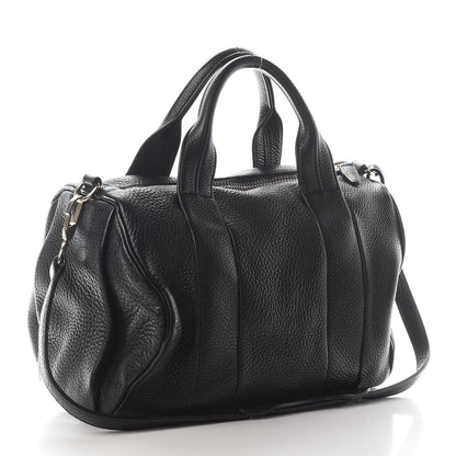 Alexander Wang Pebbled Lambskin Rocco Black Pale Gold Hardware 2 of 7