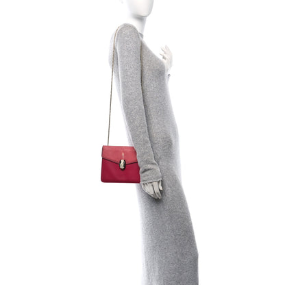 Bulgari Calfskin Galuchat Serpenti Forever Crossbody Bag Pink 2 of 11