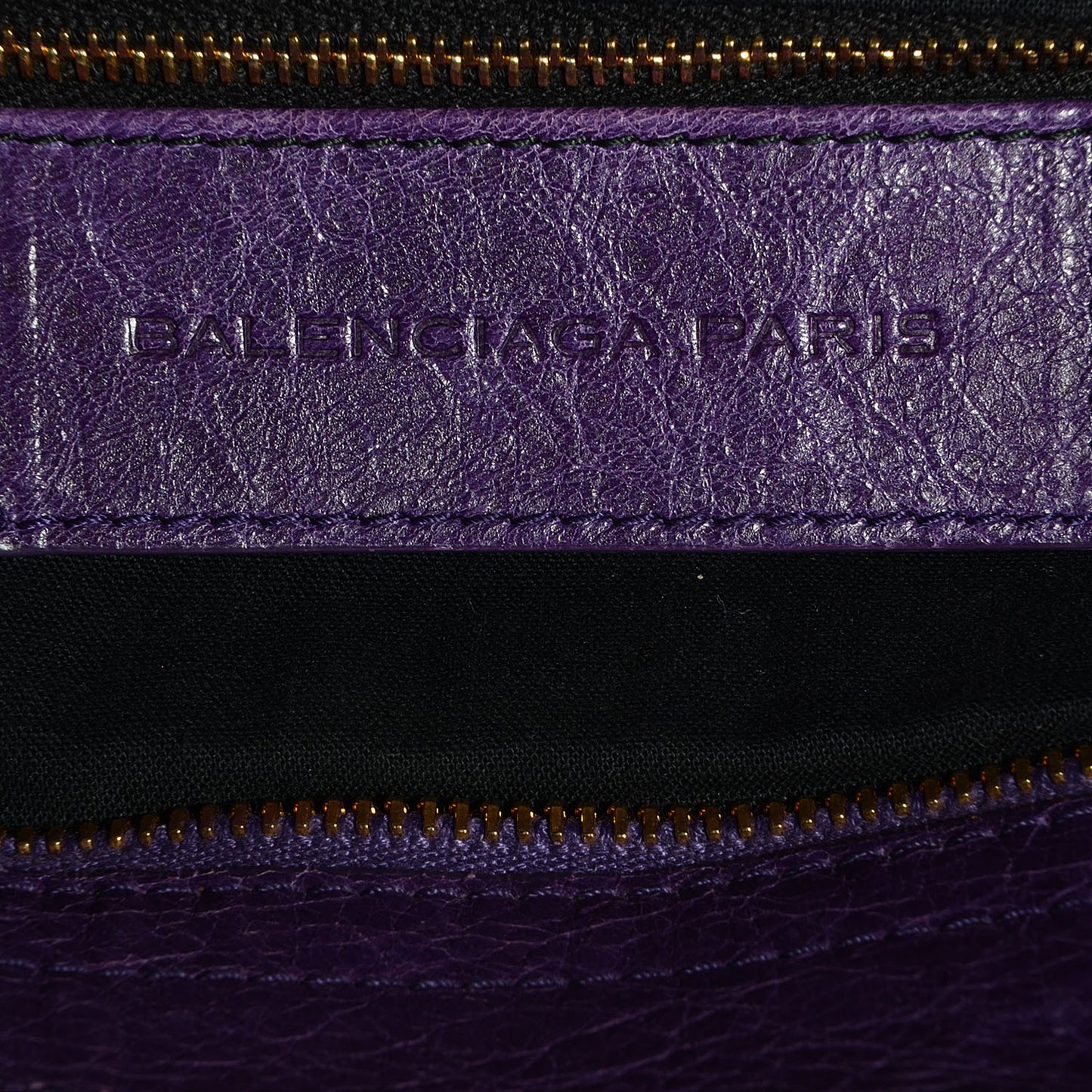 Agneau Giant 12 Gold Hardware Velo Dark Violet