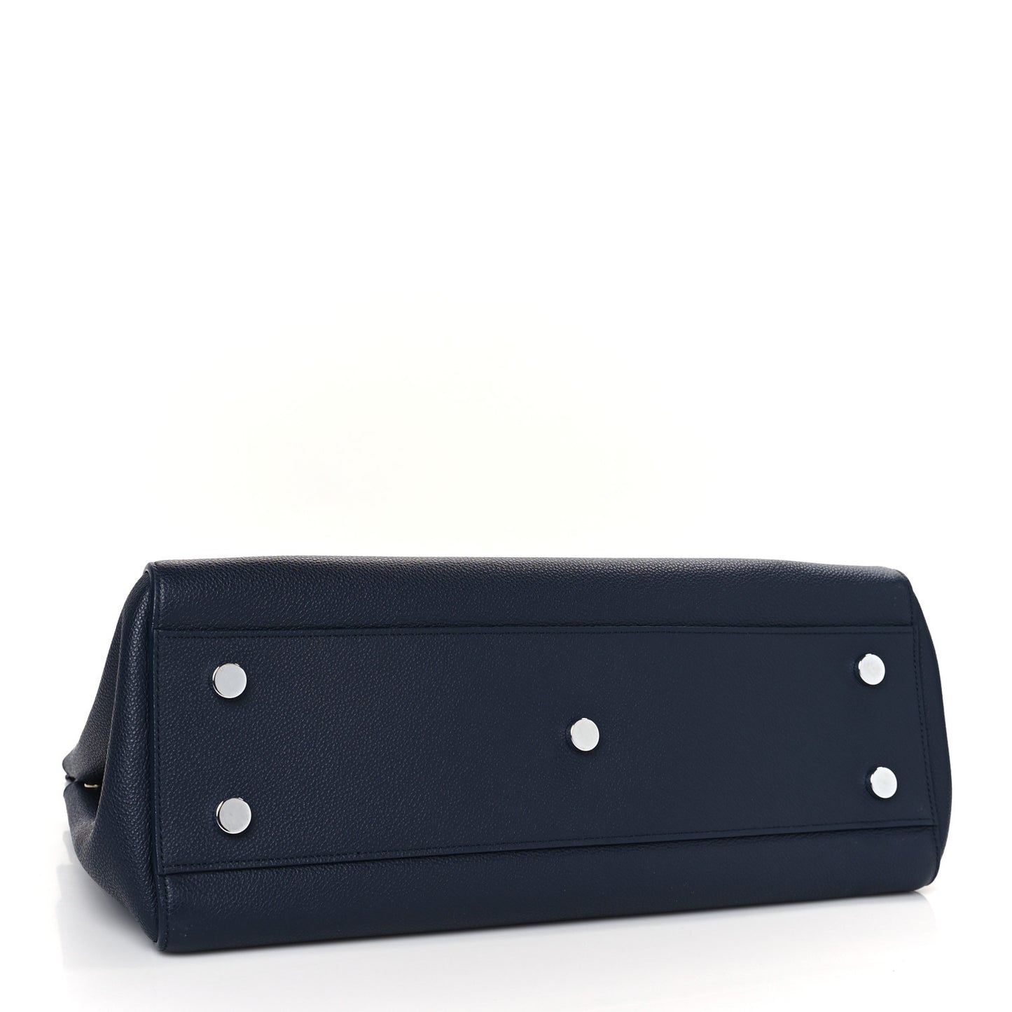 Calfskin Medium Rive Gauche Cabas Navy Blue