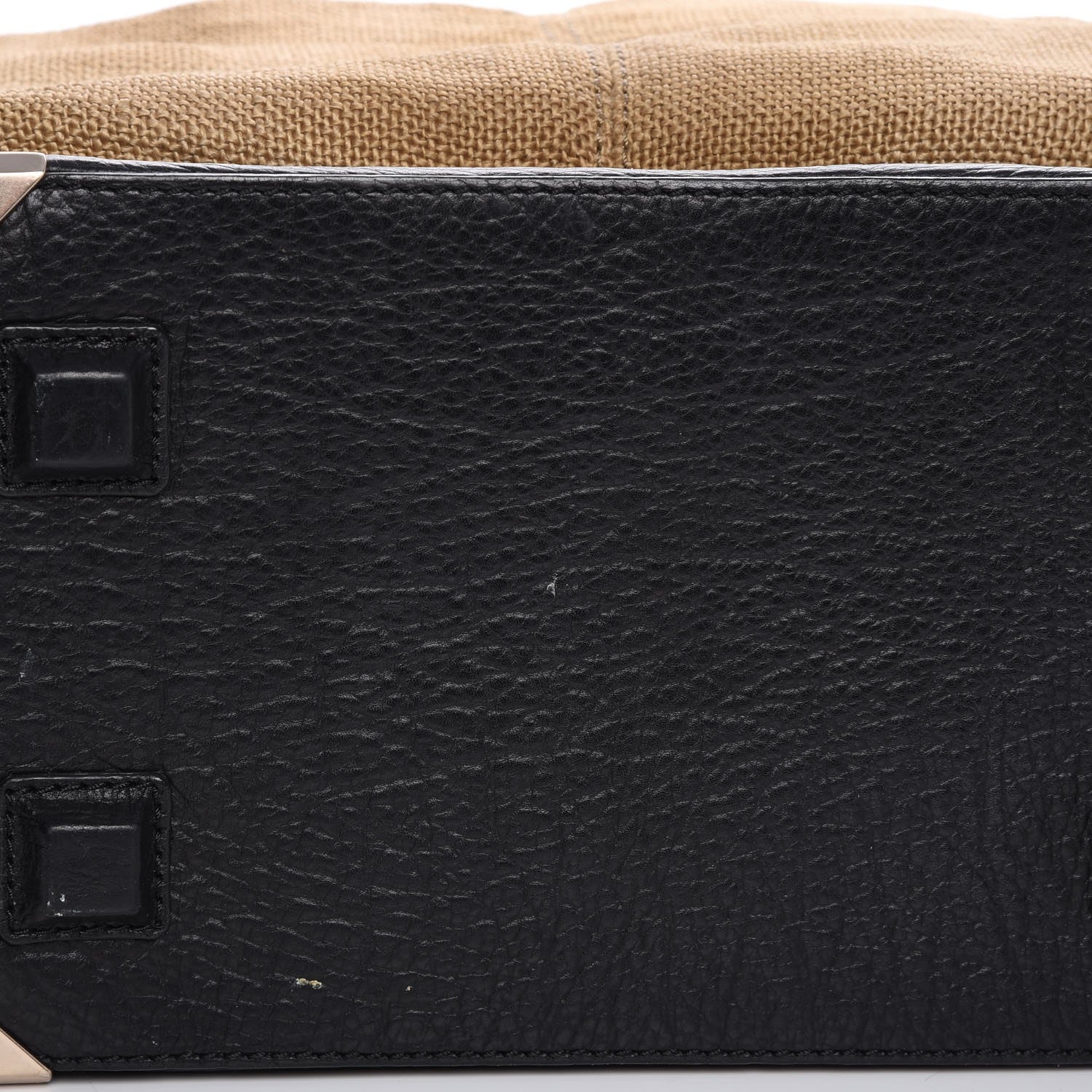 Alexander Wang Pebbled Calfskin Canvas Large Emile Khaki Silver Hardware 16 of 16