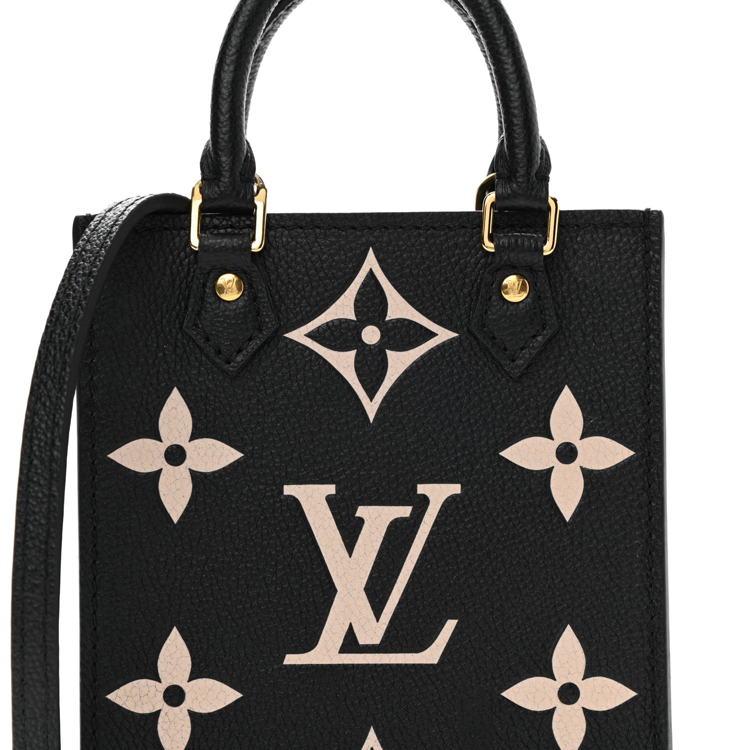 Louis Vuitton Empreinte Monogram Giant Petit Sac Plat Black Beige 7 of 10