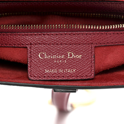 Christian Dior Grained Calfskin Saddle Bag Red 6 of 10