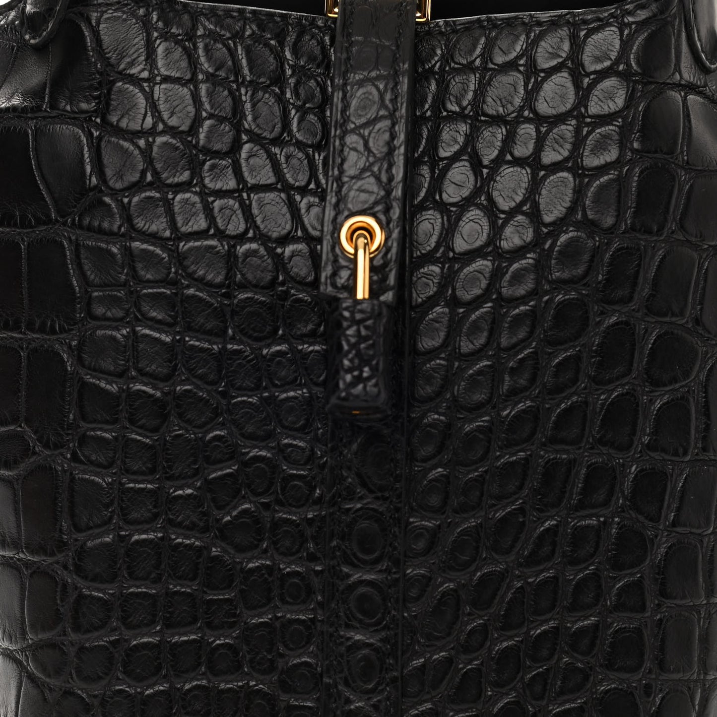 Matte Alligator Picotin Lock 18 Black