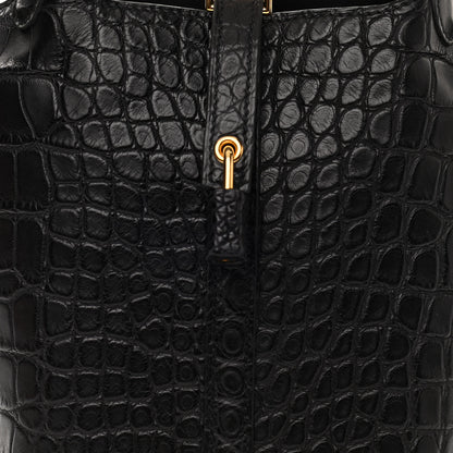 Hermes Matte Alligator Picotin Lock 18 Black 8 of 10