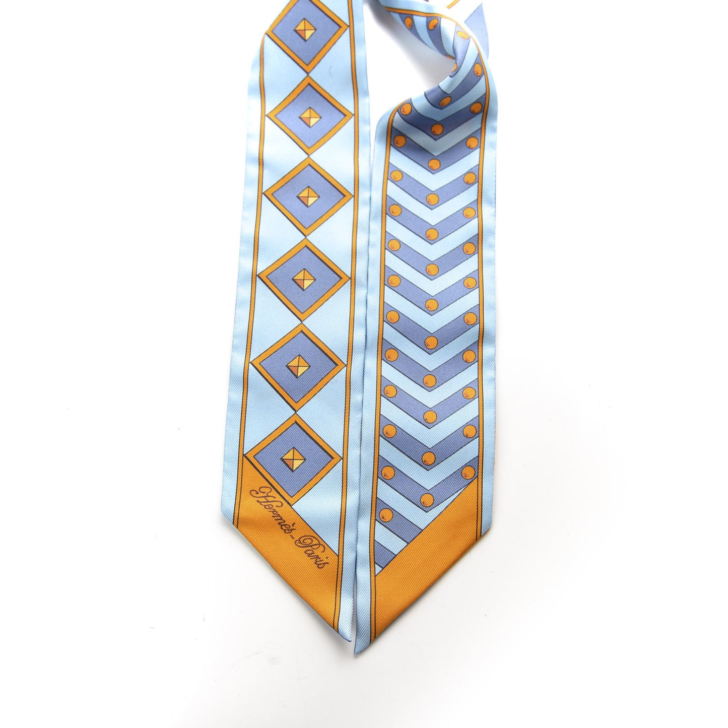 Silk Colliers Et Chiens Twilly Ciel Orange Gris Bleuete