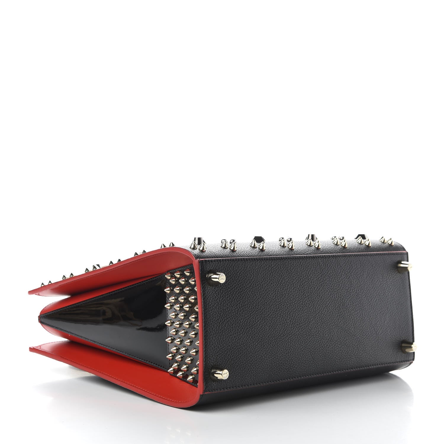 Christian Louboutin Calfskin Spikes Loubinthesky Medium Paloma Black Multimetal 4 of 10