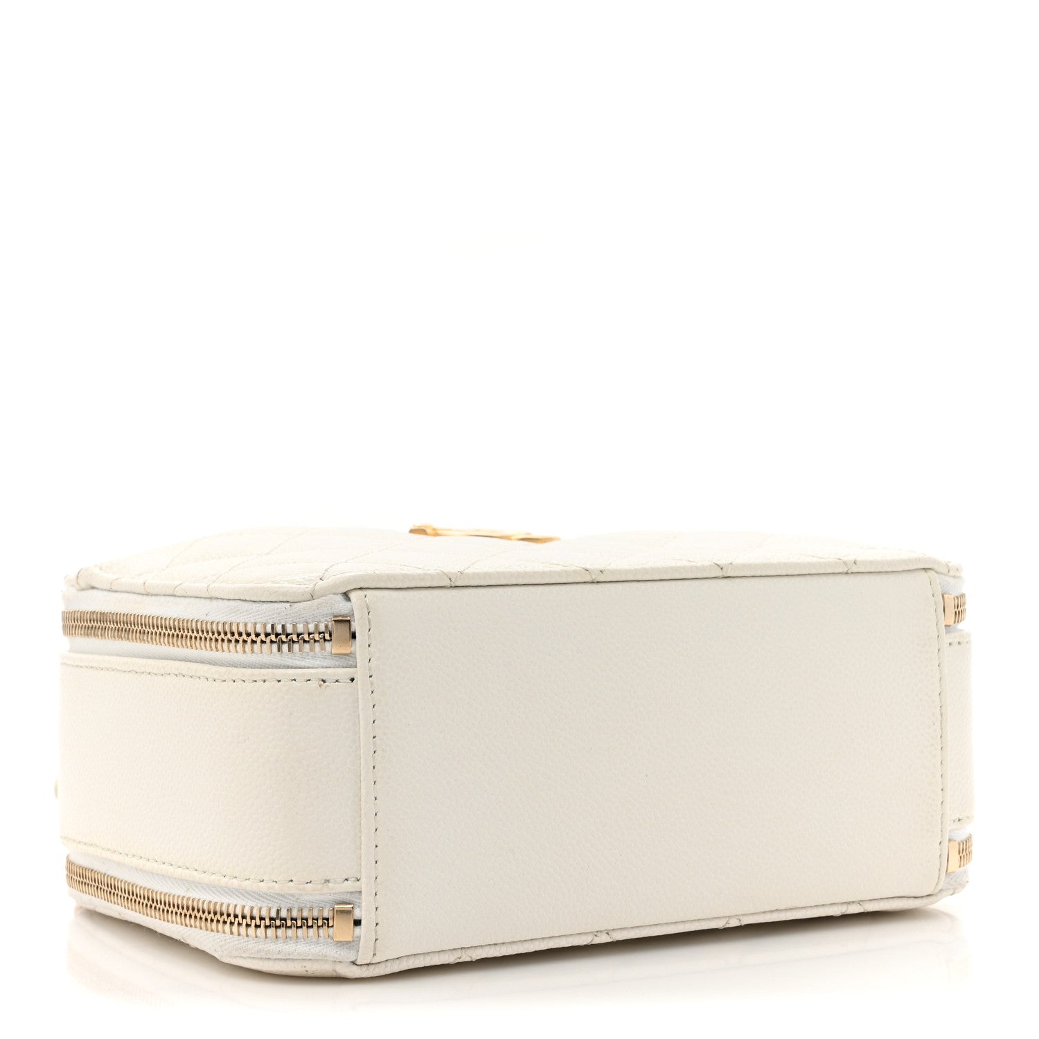 Chanel Caviar Quilted Small Pick Me Up Vanity Case White 4 of 16