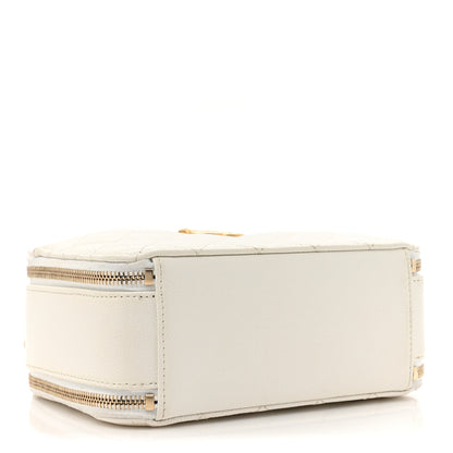 Chanel Caviar Quilted Small Pick Me Up Vanity Case White 4 of 16