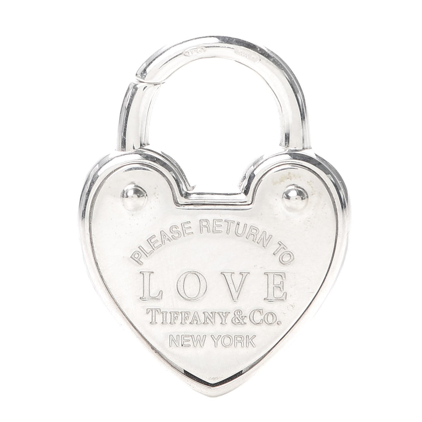 Sterling Silver Return to Love Heart Lock Charm