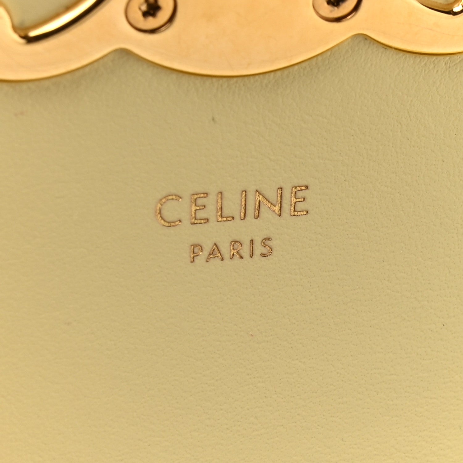 Celine Shiny Calfskin Mini Triomphe Pollen 15 of 16