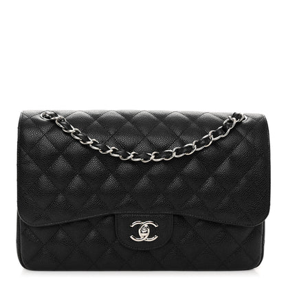 Chanel Caviar Quilted Jumbo Double Flap Black 1 of 10