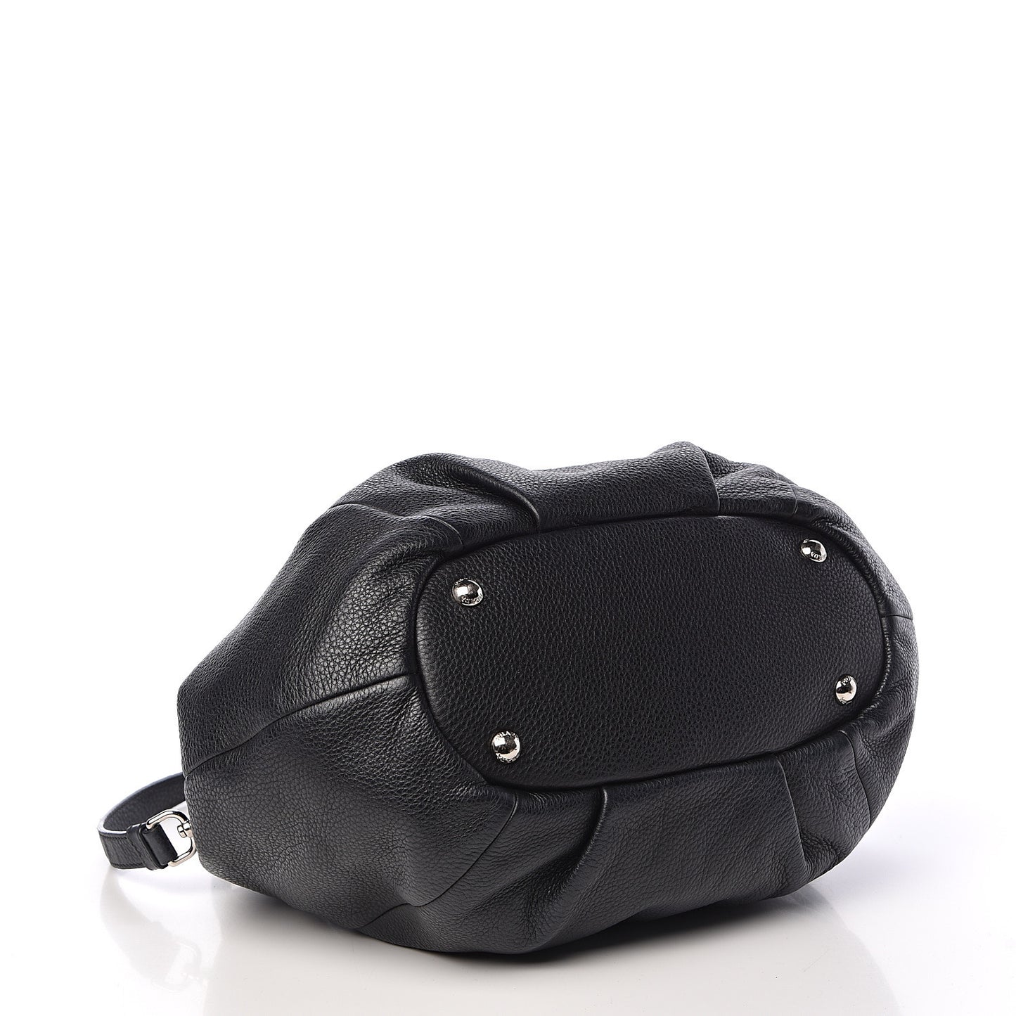 Vitello Daino Shoulder Bag Black