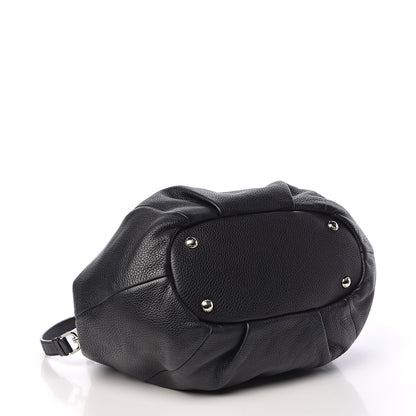 Prada Vitello Daino Shoulder Bag Black 4 of 12