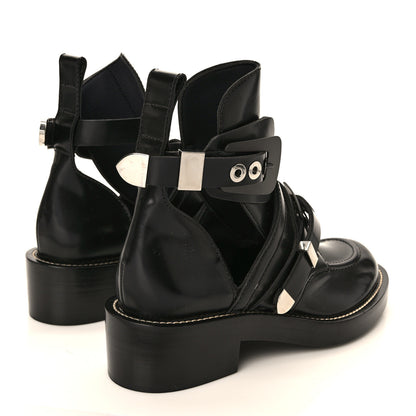 Balenciaga Brushed Calfskin Ceinture Ankle Boots 38.5 Black 4 of 7