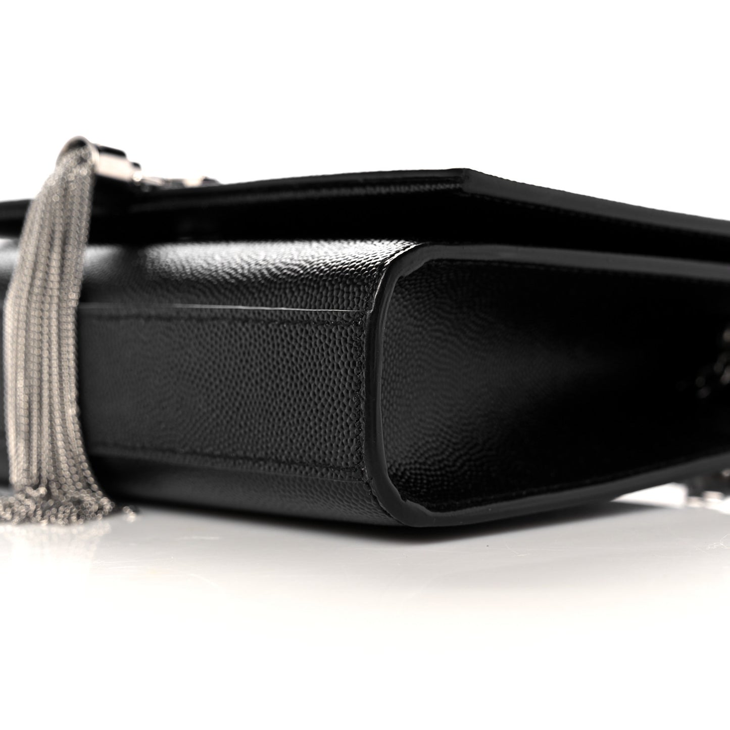 Grain De Poudre Small Classic Monogram Kate Tassel Satchel Black