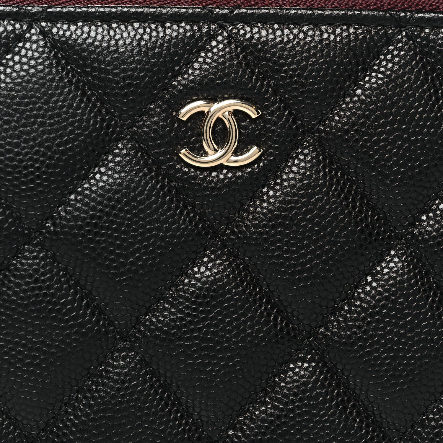 Chanel Caviar Quilted Small Cosmetic Case Black 8 of 9