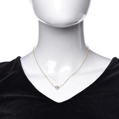 Mikimoto 18K Yellow Gold Akoya Pearl 8mm Single Pendant Necklace 2 of 6
