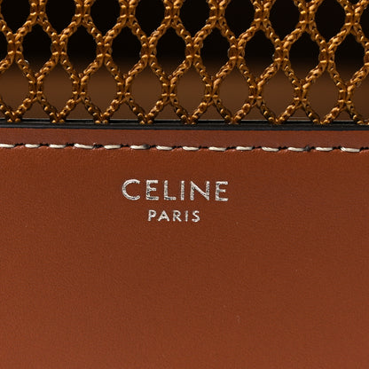 Celine Triomphe Canvas Calfskin Travel Dog Bag Tan 5 of 11