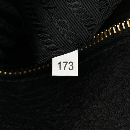 Prada Vitello Daino Tote Black 8 of 12