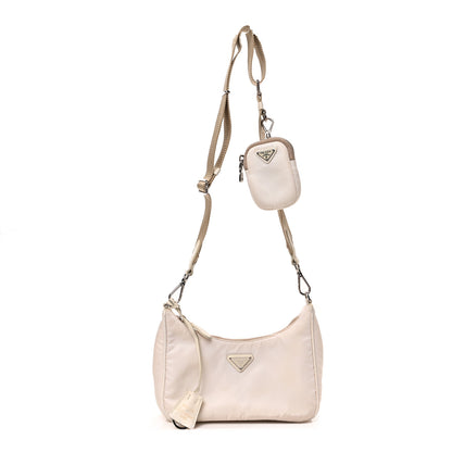 Prada Nylon Re-Edition 2005 Shoulder Bag White 1 of 8