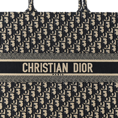 Christian Dior Oblique Large Book Tote Blue Multicolor 8 of 10