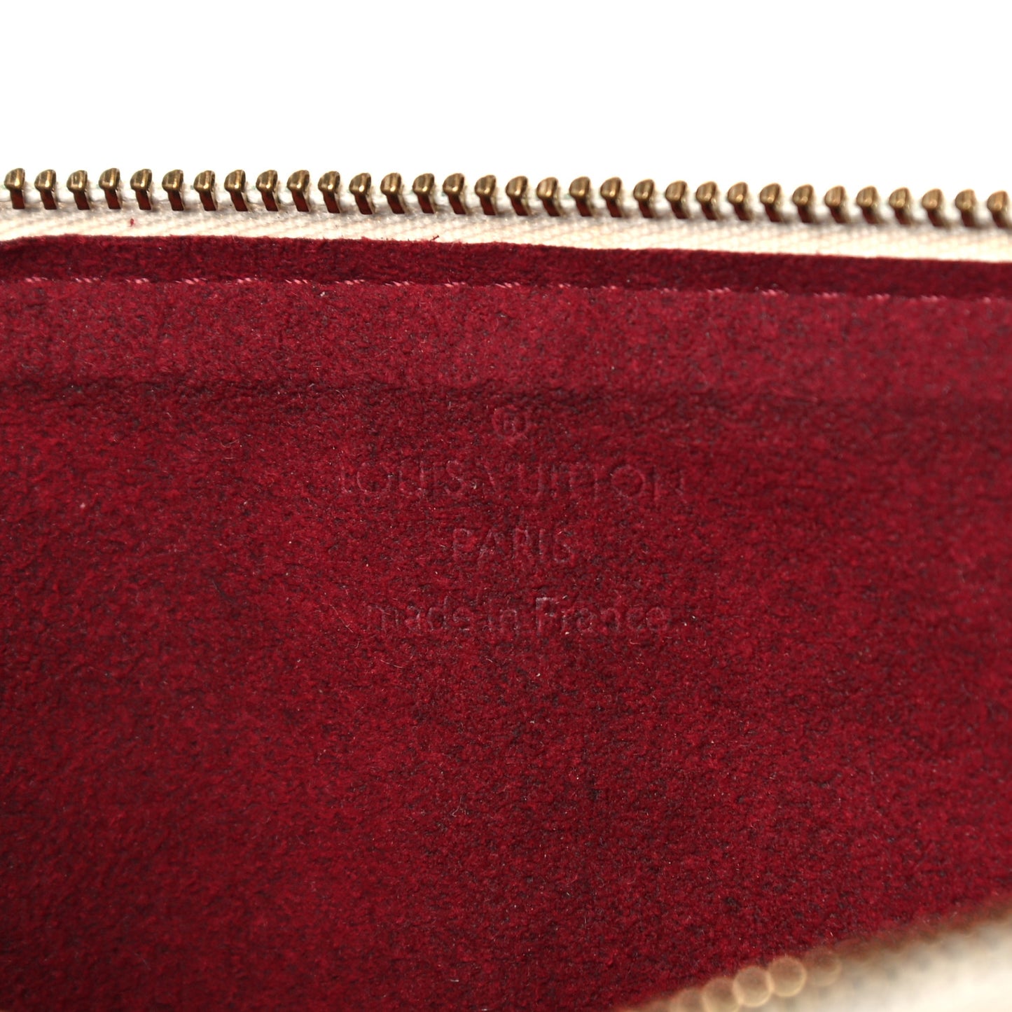 Monogram Multicolor Pochette Plate GM White