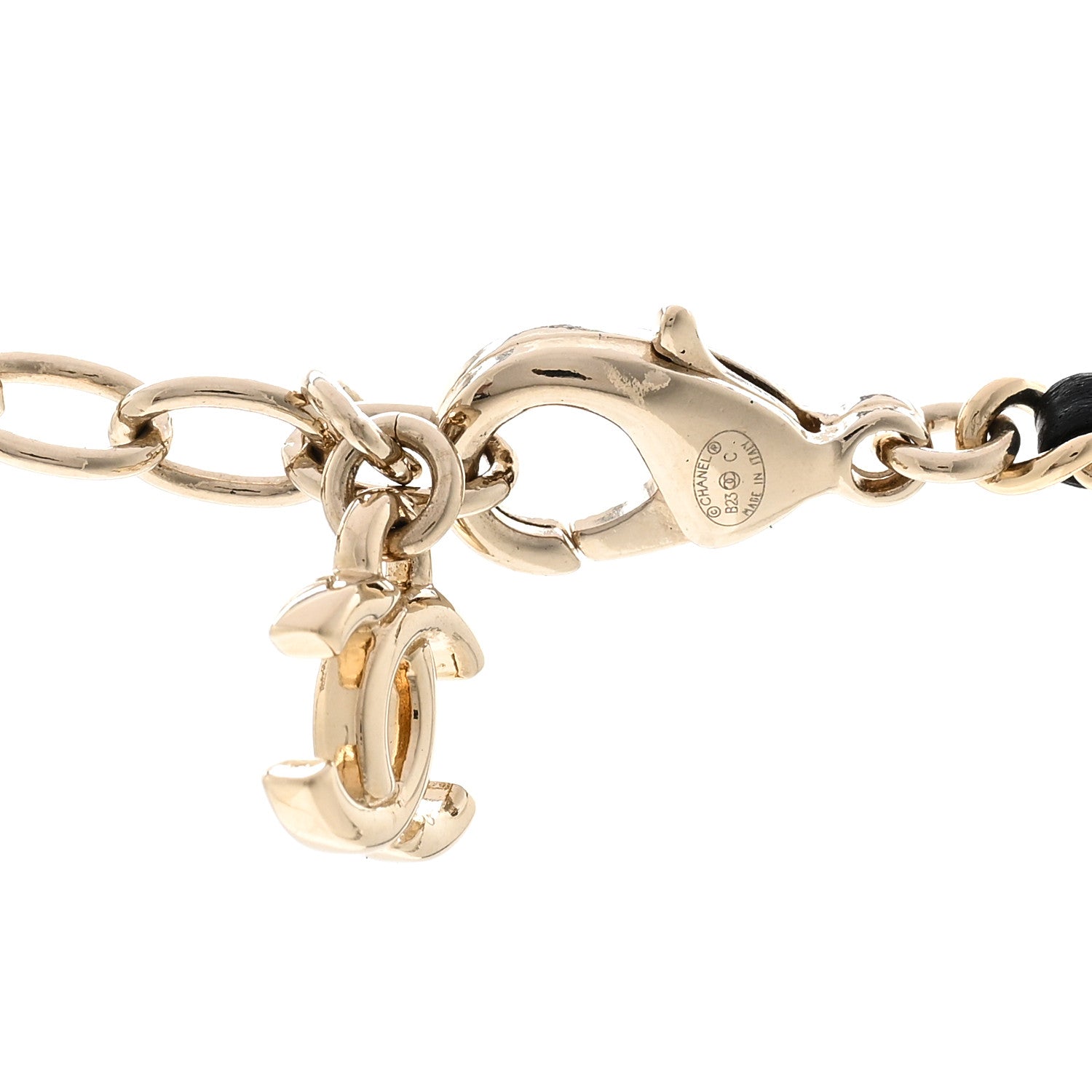 Chanel Metal Resin Calfskin Quilted CC Turnlock Chain Bag Necklace Gold Pink Gold Pink 5 of 6