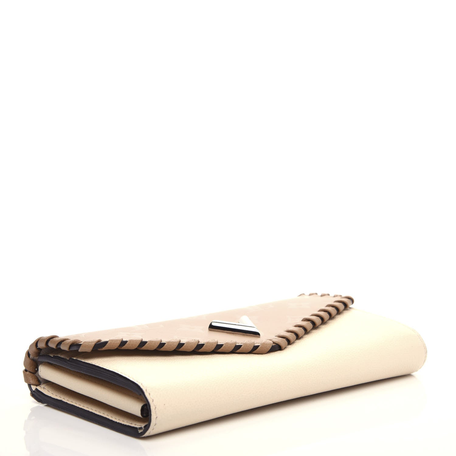 Louis Vuitton Monogram Cuir Plume Very Wallet Sesame Creme 4 of 7