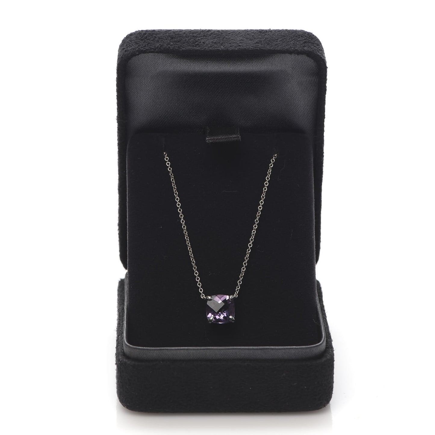 Sterling Silver Amethyst Sparklers Pendant Necklace