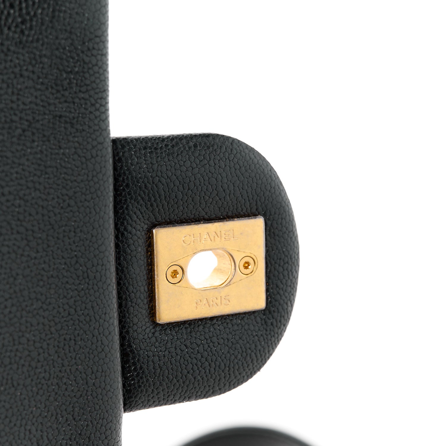 Chanel Shiny Caviar Quilted Mini Top Handle Flap Black 8 of 13