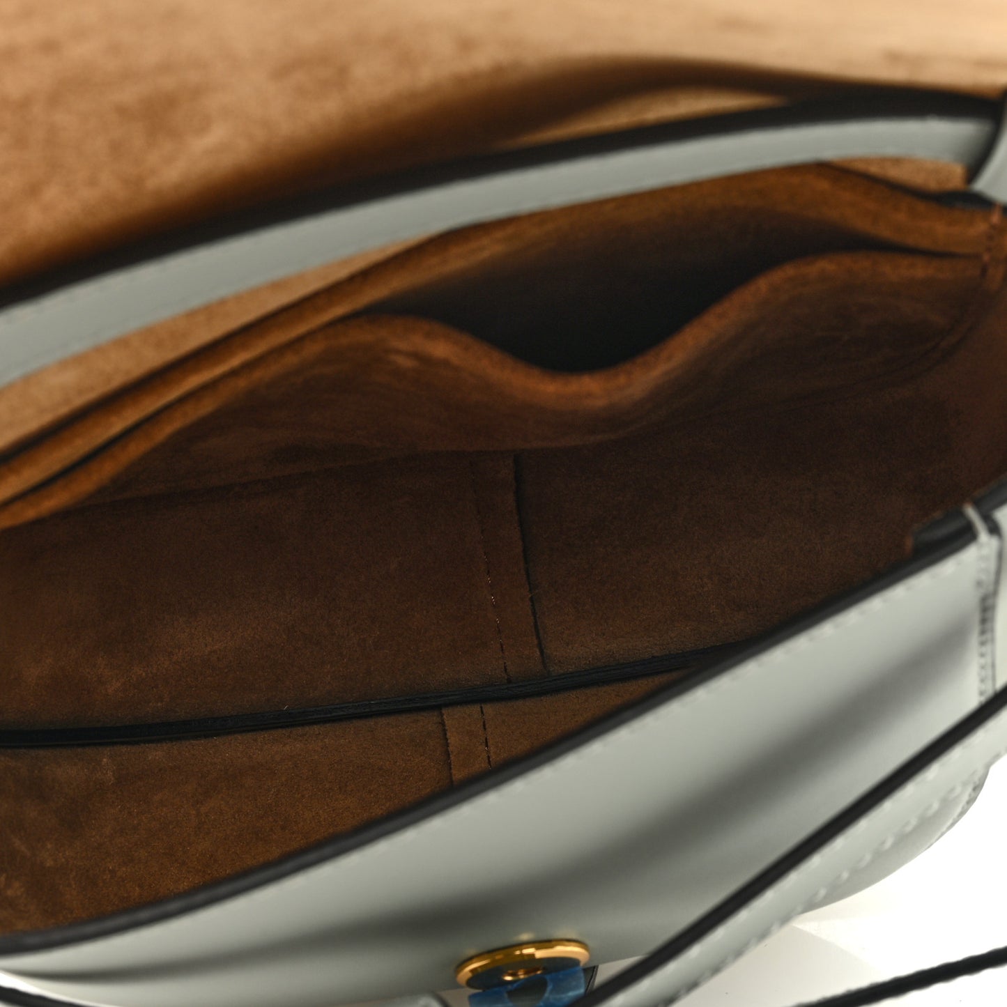 Calfskin Jacquard Mini Gate Dual Bag Ash Grey