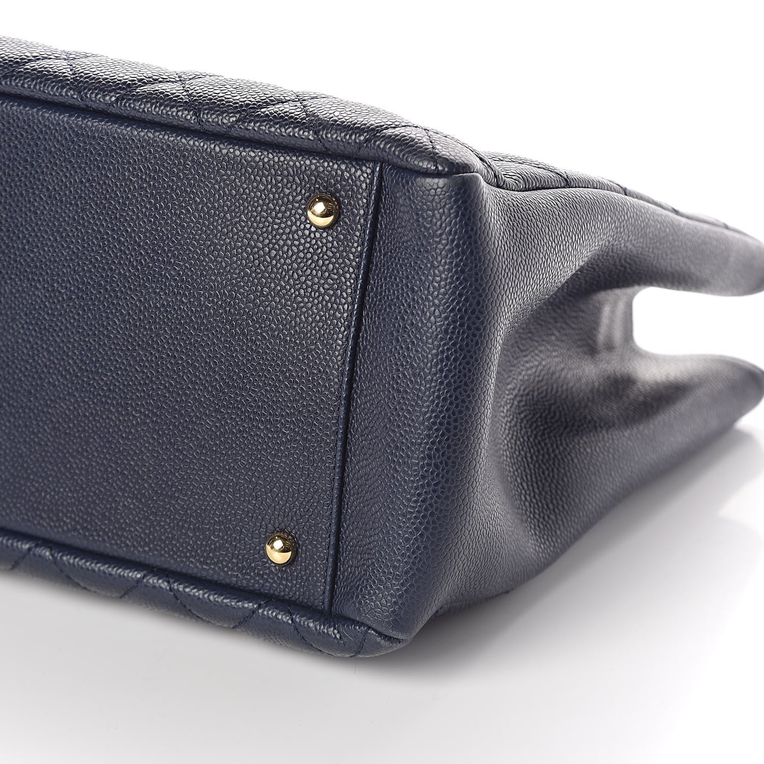 Chanel Caviar Quilted XL Grand Shopping Tote GST Blue 11 of 11