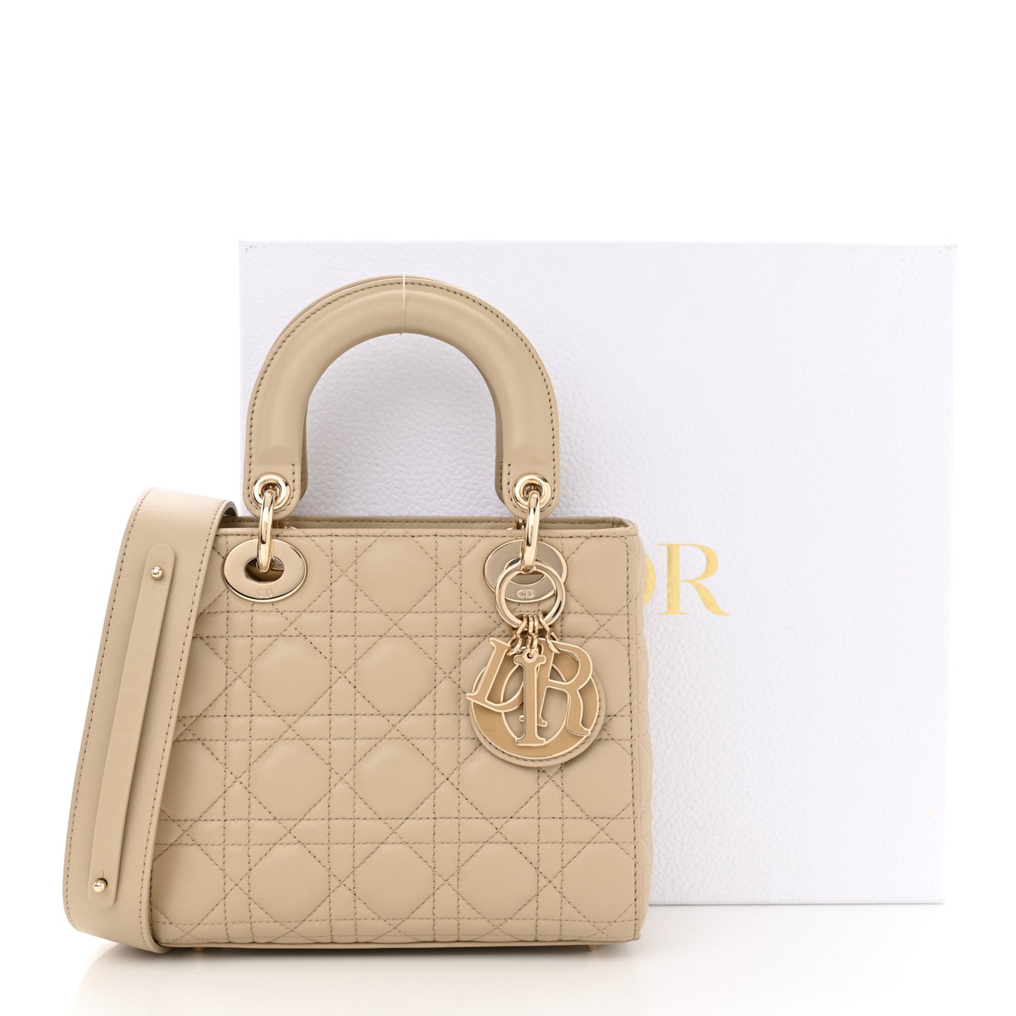 Lambskin Cannage Small My ABCDior Lady Dior Corda