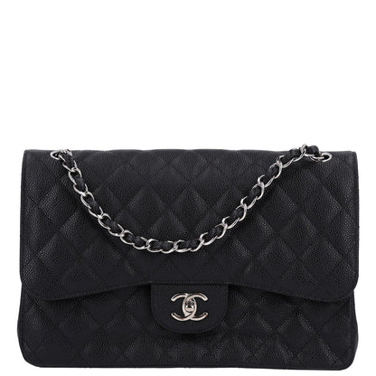 Chanel Caviar Quilted Jumbo Double Flap Black 1 of 11