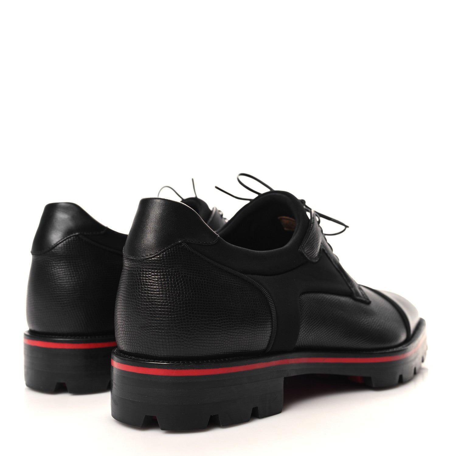 Christian Louboutin Smooth Textured Calfskin Mika Sky Mens Flats 40.5 Black 4 of 9