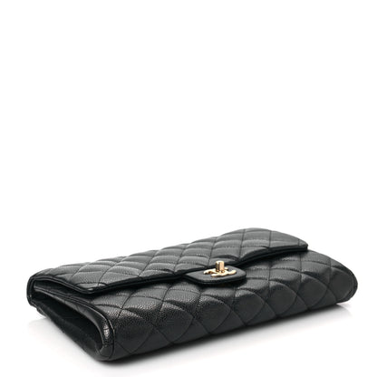 Chanel Caviar Quilted Clutch With Chain Flap Black 4 of 8