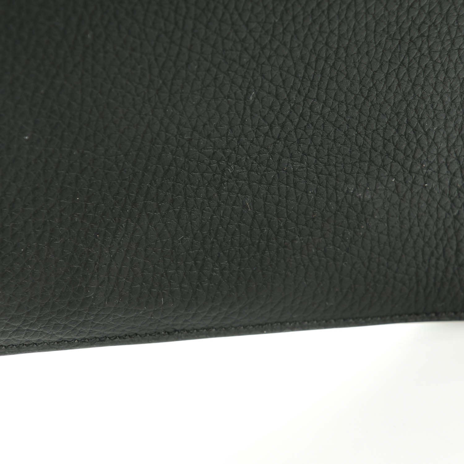 Hermes Box Calf Taurillon Clemence Faco Clutch Black 13 of 14