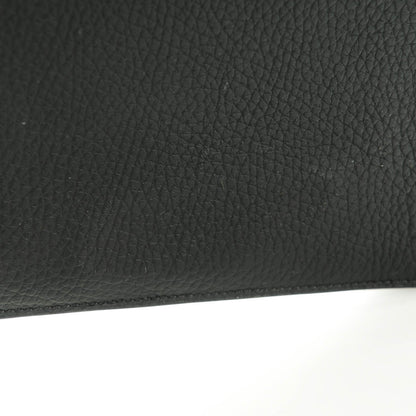 Hermes Box Calf Taurillon Clemence Faco Clutch Black 13 of 14