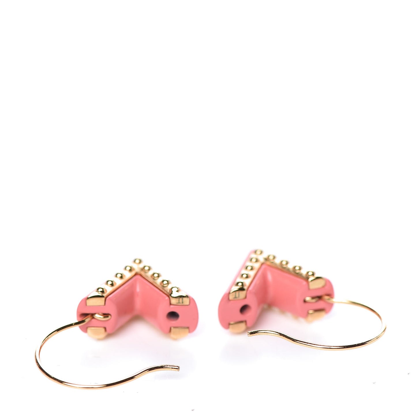 Brass Essential V Hoop Earrings Gold