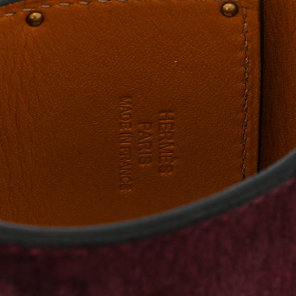 Hermes Veau Doblis Suede Kelly Dog Extreme Bracelet S Prune 3 of 3