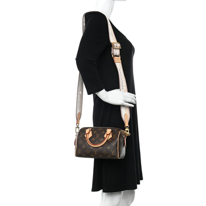 Louis Vuitton Monogram Speedy Bandouliere 20 Beige 2 of 10
