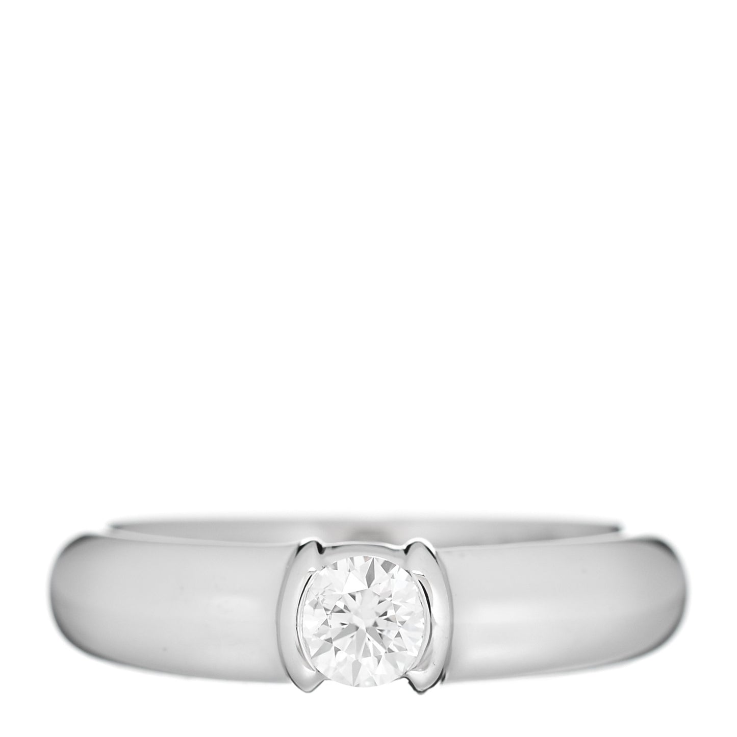 Platinum Diamond .22ct Etoile Solitaire Engagement Ring 49 4.75